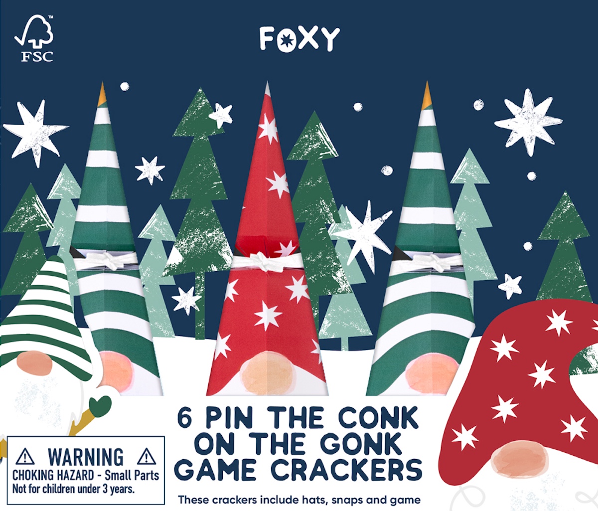 Foxy Pin The Conk On The Gonk Christmas Crackers